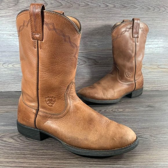 Ariat Shoes - Ariat Cowgirl Boots Brown Leather Women’s Size 8.5 Western